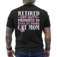 Retired Cat Pensioner Retire Retirement Men's T-shirt Back Print