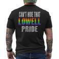 Retro 70'S 80'S Style Can't Hide That Lowell Gay Pride Men's T-shirt Back Print