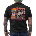 Retro 80S 90S Albuquerque New Mexico Travel Souvenir Men's T-shirt Back Print
