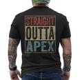 Retro Apex Stuff Clothing Straight Outta Apex Men's T-shirt Back Print