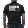Retro Badlands National Park South Dakota Sd Bison Lovers Men's T-shirt Back Print