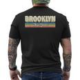 Retro Brooklyn New York City Nyc Vintage Ny Men's T-shirt Back Print