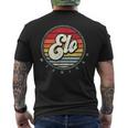 Retro Elo Home State Cool 70S Style Sunset Men's T-shirt Back Print