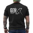 Retro Gen X Humor Gen X Raised On Hose Water And Neglect Men's T-shirt Back Print
