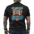 Retro Old School Hip Hop 80S 90S Graffiti Cassette Camiseta Hombre Estampado Espalda