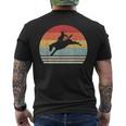 Retro Rodeo Bucking Bronc Riding Bronco Horse Men's T-shirt Back Print