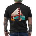 Retro San Francisco Golden Gate Bridge Sf Fog City Sf Men's T-shirt Back Print
