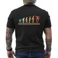 Retro Skating Evolution For Skaters And Skateboarders Mens Back Print T-shirt