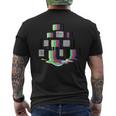 Retro Tv's Test Pattern Men's T-shirt Back Print