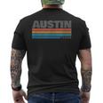 Retro Vintage Austin Texas Men's T-shirt Back Print