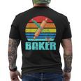 Retrointage Baker Awesome Baker s Geschenk T-Shirt mit Rückendruck