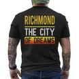 Richmond The City Of Dreams Virginia Souvenir Men's T-shirt Back Print