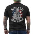 Right To Bare Arms 4Th Of July Gym George Washington Men's T-shirt Back Print