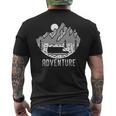 Road Trip Adventure Travel Mountain Trees Van Men's T-shirt Back Print