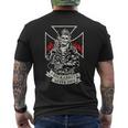 For Rockabillys Never Dies Hipster Skull Men's T-shirt Back Print