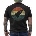 Rocket Launch Astronomy Retro Rocket Space Ship Men's T-shirt Back Print