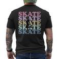 Roller Skating Retro Vintage Skating For Skaters Men's T-shirt Back Print