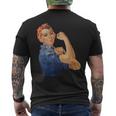 Rosie The Riveter We Can Do It Feminist RetroMen's T-shirt Back Print