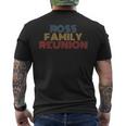 Ross Family Reunion Surname Personalized Name Retro Men's T-shirt Back Print
