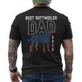 Rottie Owner Best Rottweiler Dad Ever Dog Rottweiler Mens Back Print T-shirt