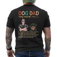 Rottweiler Dog Dad Definition For Daddy Fathers Day Men's T-shirt Back Print