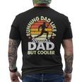 Running Dad Like Regular But Cooler Father's Day Men Men's T-shirt Back Print