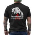 Russian Bear For Russian Dad Russian Dad Russia Mens Back Print T-shirt