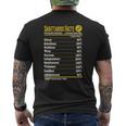Sagittarius Facts Servings Per Container Zodiac T-Shirt Mens Back Print T-shirt
