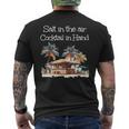 Salt In The Air Cocktail In Hand And Nice Karaoke Bar Men's T-shirt Back Print