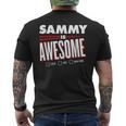 Sammy Is Awesome Family Friend Name Men's T-shirt Back Print