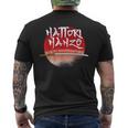 Samurai Warrior Katana Sword Hattori Hanzo Ninja Back Print T-Shirt mit Rückendruck