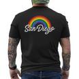 San Diego Gay Pride Gay Flag Men's T-shirt Back Print