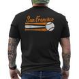 San Francisco Baseball Vintage Distressed Met At Gameday Men's T-shirt Back Print