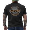 Sawdust Is Man Glitter Zimmermann & Holzbau T-Shirt mit Rückendruck