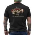 Saxon Shirt Personalized NameShirt Name Print T Shirts Shirts With Name Saxon Mens Back Print T-shirt