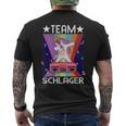 Schlagerparty Folk Music Costume Unicorn Music Team Schlager S T-Shirt mit Rückendruck