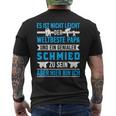 Schmied &Ater Metallbauer Papa Schmiede T-Shirt mit Rückendruck