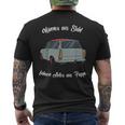 Schwarzes Kurzärmliges Herren-T-Kurzärmliges Herren-T-Shirt Männer aus Stahl, Auto-Motiv Spruch