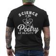 Science Is Poetry Of Reality Poem Lyrics Literature Poet Men's T-shirt Back Print