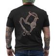 Scissors Comb Heart Barber Hairdresser T-Shirt mit Rückendruck