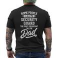 Security Guard Dad Call Me Dad Men's T-shirt Back Print