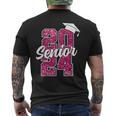 Senior 2024 Girls Class Of 2024 Graduate College High School Men's T-shirt Back Print