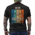 Seth Name Personalised Legendary Gamer Men's T-shirt Back Print