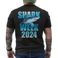 Shark 2024 Week Passion For Shark Lover Family Scuba Diver Men's T-shirt Back Print