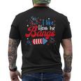 I Like How She Explodes Fireworks Couple 4Th Of July Men's T-shirt Back Print