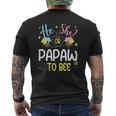 He Or She Papaw To Bee Gender Reveal Mens Back Print T-shirt