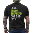 Shiloh Shepherd Dog Dad Father's Day Dog Lovers Mens Back Print T-shirt