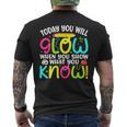 What You Show Rock The Testing Day Exam Teachers Students Men's T-shirt Back Print