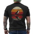 Shrike Bird Sunset Retro Style Safari Vintage 70S Men's T-shirt Back Print
