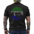 Sierra Leonean Roots Sierra Leone Flag Men's T-shirt Back Print